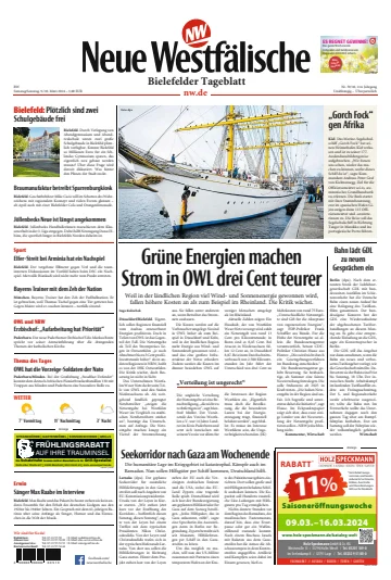 Neue Westfälische - Bielefelder Tageblatt - Bielefeld Dornberg - Werther - 9 Mar 2024