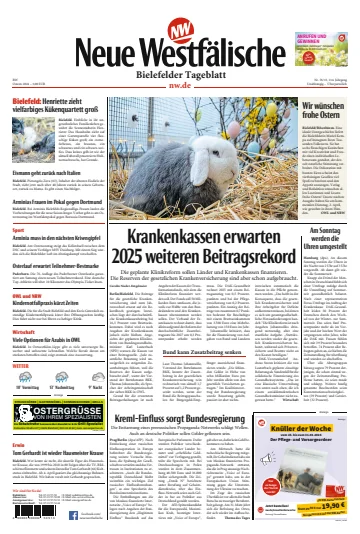 Neue Westfälische - Bielefelder Tageblatt - Bielefeld Dornberg - Werther - 29 Mar 2024