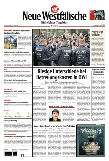 Neue Westfälische - Bielefelder Tageblatt - Bielefeld Dornberg - Werther - 8 May 2024