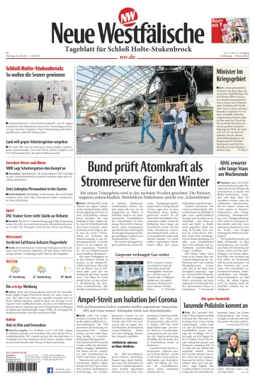 Neue Westfälische - Tageblatt für Schloß Holte-Stukenbrock - 26 Jul 2022