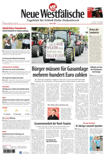 Neue Westfälische - Tageblatt für Schloß Holte-Stukenbrock - 16 Aug 2022