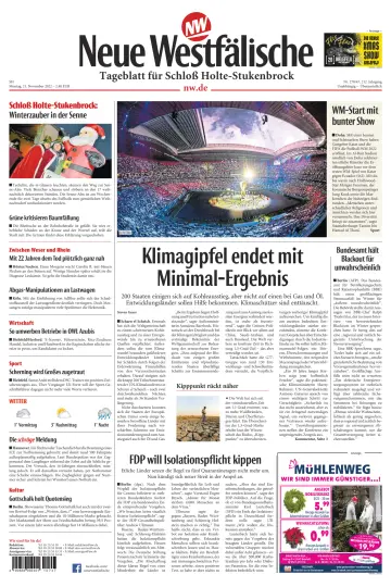 Neue Westfälische - Tageblatt für Schloß Holte-Stukenbrock - 21 Nov 2022
