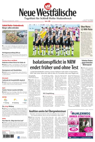 Neue Westfälische - Tageblatt für Schloß Holte-Stukenbrock - 24 Nov 2022