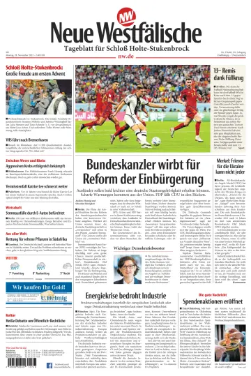 Neue Westfälische - Tageblatt für Schloß Holte-Stukenbrock - 28 Nov 2022