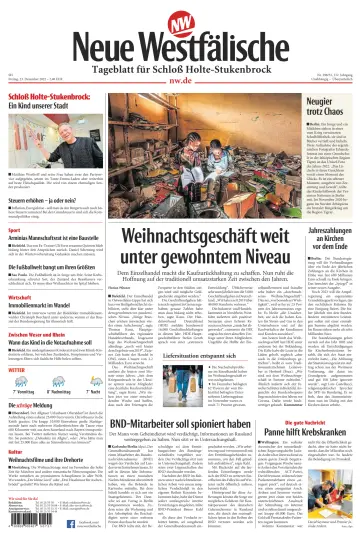 Neue Westfälische - Tageblatt für Schloß Holte-Stukenbrock - 23 Dec 2022