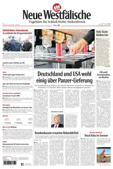 Neue Westfälische - Tageblatt für Schloß Holte-Stukenbrock - 25 Jan 2023