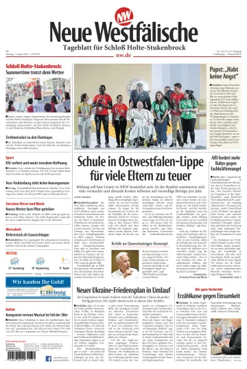 Neue Westfälische - Tageblatt für Schloß Holte-Stukenbrock - 7 Aug 2023