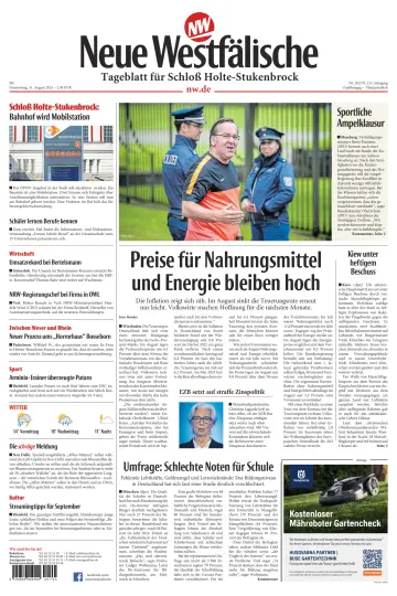 Neue Westfälische - Tageblatt für Schloß Holte-Stukenbrock - 31 Aug 2023