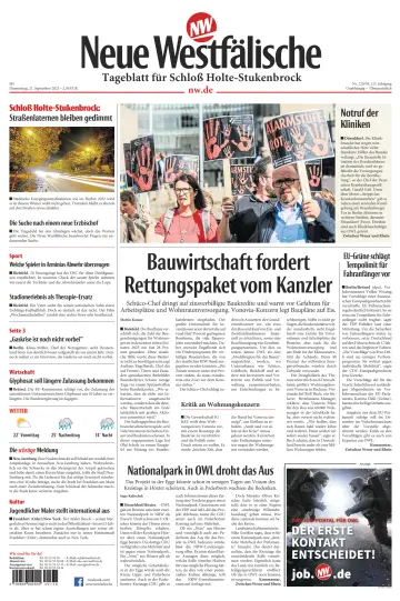 Neue Westfälische - Tageblatt für Schloß Holte-Stukenbrock - 21 Sep 2023