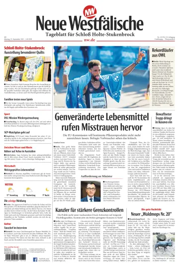 Neue Westfälische - Tageblatt für Schloß Holte-Stukenbrock - 25 Sep 2023