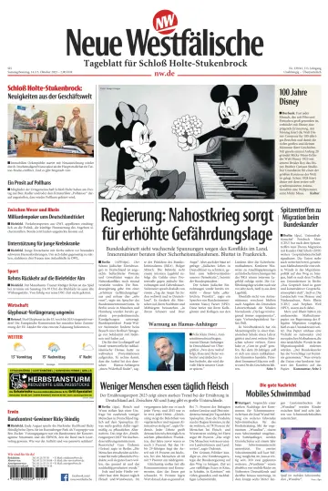 Neue Westfälische - Tageblatt für Schloß Holte-Stukenbrock - 14 Oct 2023
