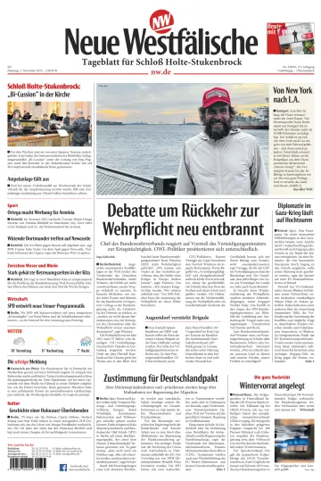 Neue Westfälische - Tageblatt für Schloß Holte-Stukenbrock - 7 Nov 2023