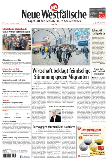 Neue Westfälische - Tageblatt für Schloß Holte-Stukenbrock - 17 Nov 2023