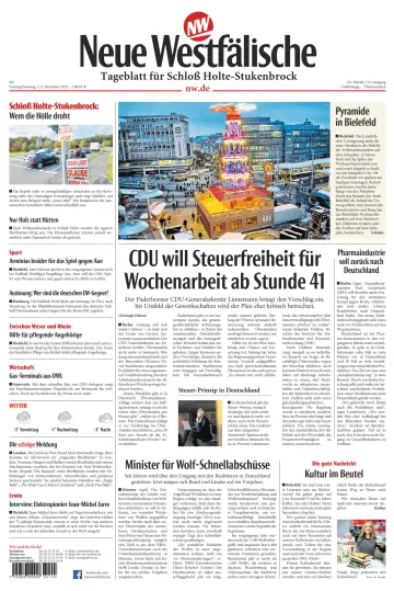 Neue Westfälische - Tageblatt für Schloß Holte-Stukenbrock - 2 Dec 2023