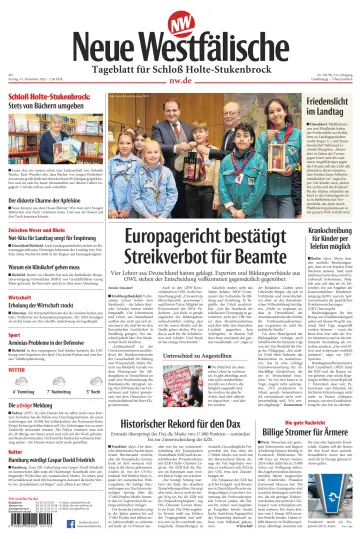 Neue Westfälische - Tageblatt für Schloß Holte-Stukenbrock - 15 Dec 2023