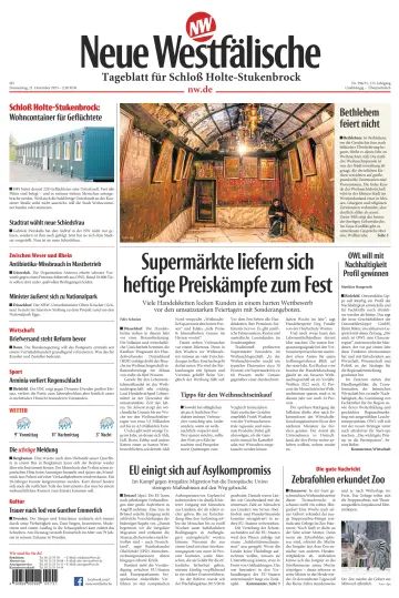 Neue Westfälische - Tageblatt für Schloß Holte-Stukenbrock - 21 Dec 2023