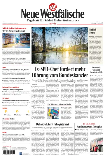 Neue Westfälische - Tageblatt für Schloß Holte-Stukenbrock - 10 Jan 2024