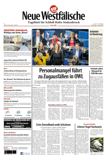Neue Westfälische - Tageblatt für Schloß Holte-Stukenbrock - 22 Mar 2024