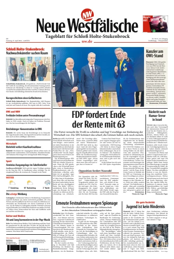Neue Westfälische - Tageblatt für Schloß Holte-Stukenbrock - 23 апр. 2024