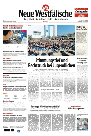 Neue Westfälische - Tageblatt für Schloß Holte-Stukenbrock - 24 4月 2024