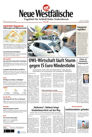 Neue Westfälische - Tageblatt für Schloß Holte-Stukenbrock - 16 5月 2024