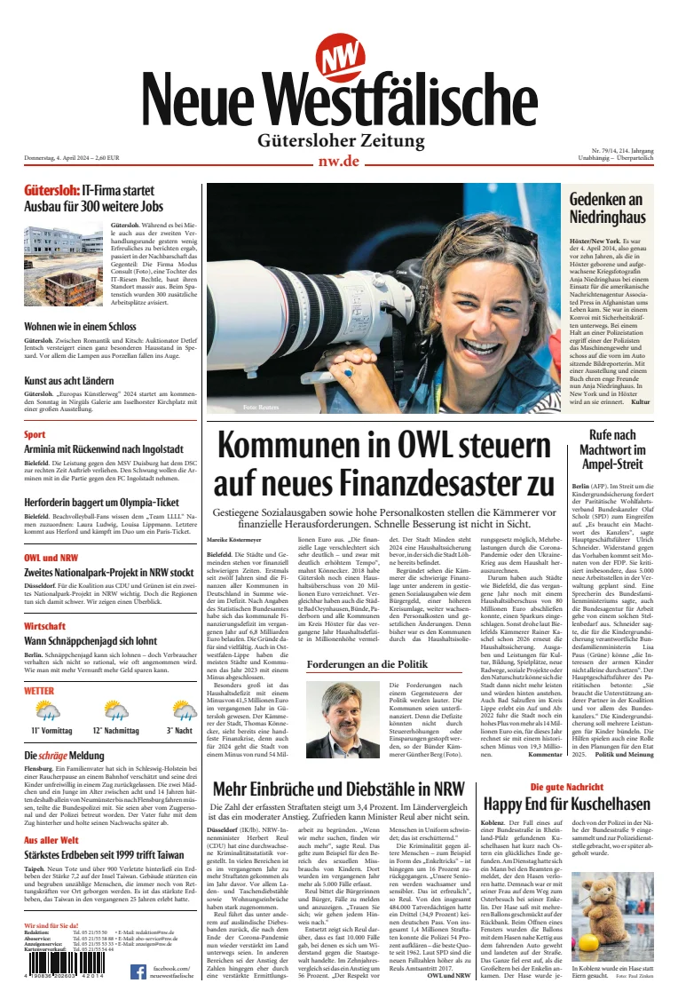 Neue Westfälische - Gütersloher Zeitung