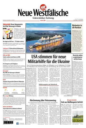 Neue Westfälische - Gütersloher Zeitung - 22 avr. 2024