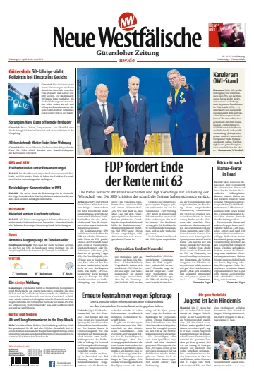 Neue Westfälische - Gütersloher Zeitung - 23 Nis 2024
