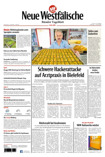 Neue Westfälische - Bünder Tageblatt - 11 四月 2024