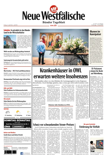 Neue Westfälische - Bünder Tageblatt - 12 abril 2024