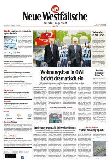 Neue Westfälische - Bünder Tageblatt - 25 Aib 2024