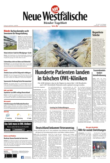 Neue Westfälische - Bünder Tageblatt - 26 Ebri 2024