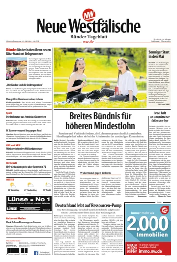 Neue Westfälische - Bünder Tageblatt - 1 Ma 2024