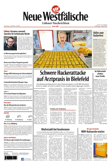 Neue Westfälische - Löhner Nachrichten - 11 abril 2024
