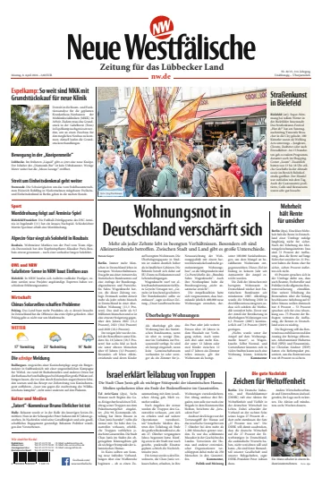 Neue Westfälische - Zeitung für das Lübbecker Land - 08 avr. 2024