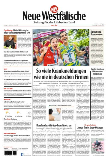 Neue Westfälische - Zeitung für das Lübbecker Land - 29 四月 2024