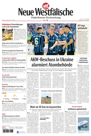 Neue Westfälische - Paderborner Kreiszeitung - 8 Aug 2022