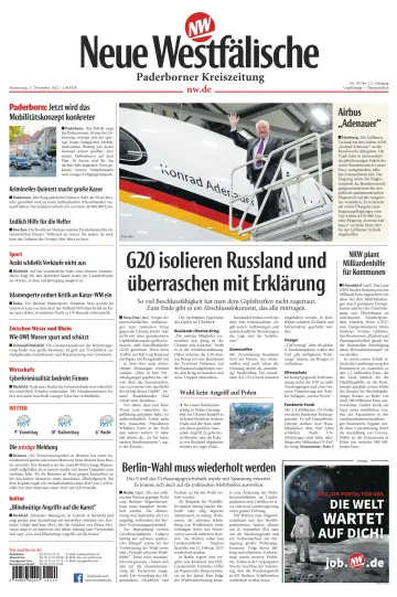 Neue Westfälische - Paderborner Kreiszeitung - 17 Nov 2022