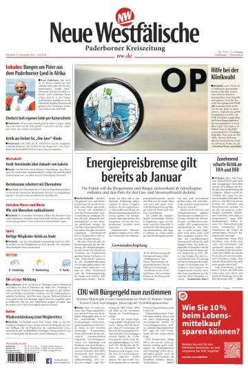 Neue Westfälische - Paderborner Kreiszeitung - 23 Nov 2022