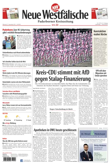 Neue Westfälische - Paderborner Kreiszeitung - 27 Sep 2023