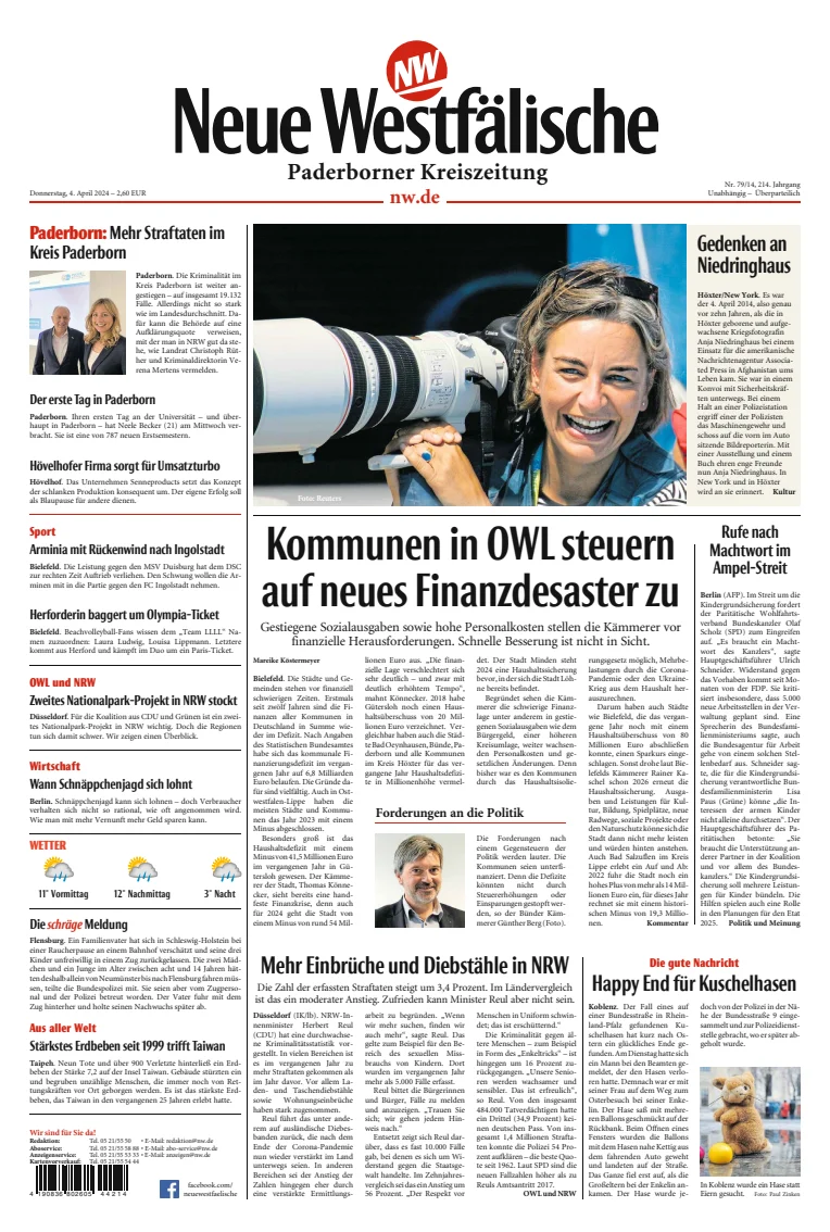 Neue Westfälische - Paderborner Kreiszeitung