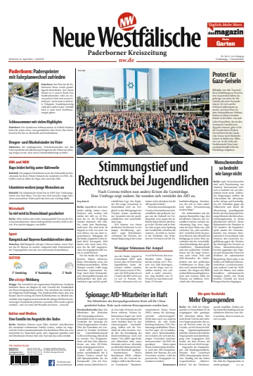 Neue Westfälische - Paderborner Kreiszeitung - 24 Nis 2024