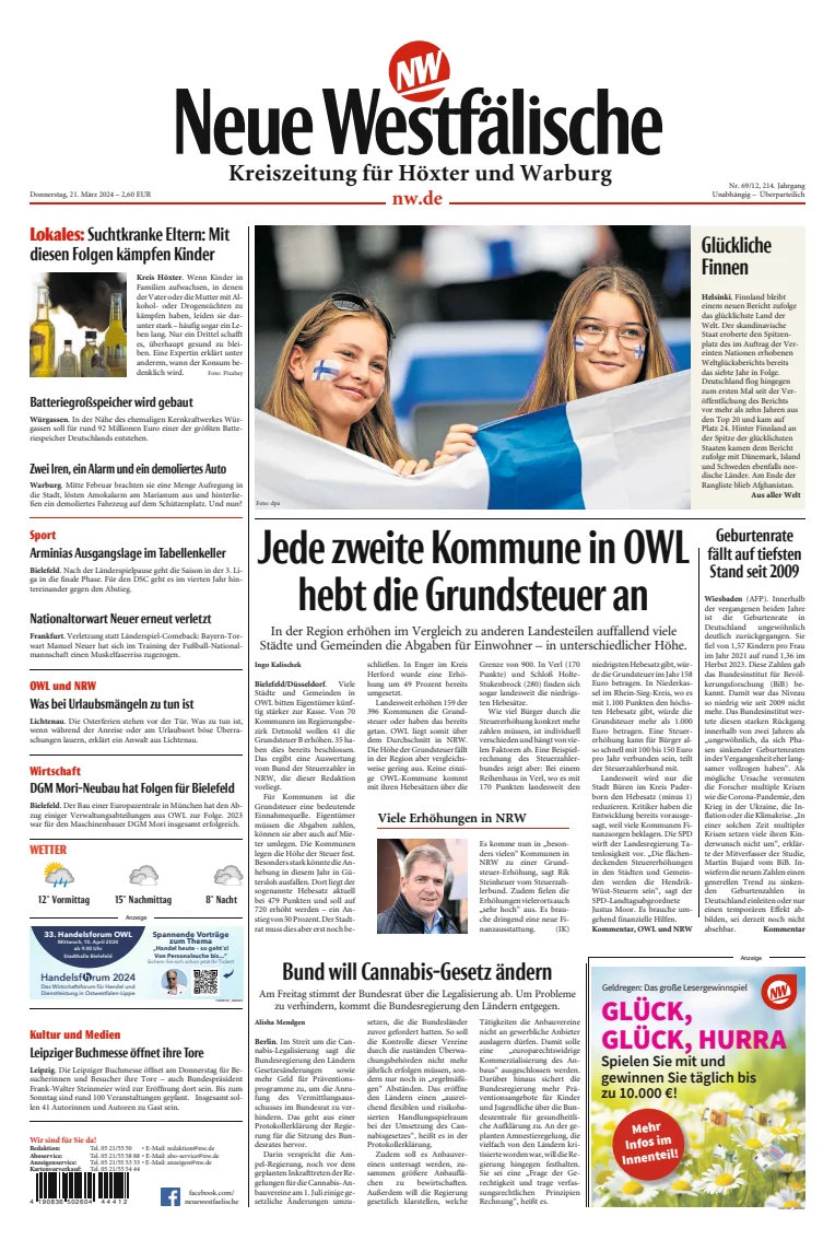 Neue Westfälische - Höxtersche Kreiszeitung