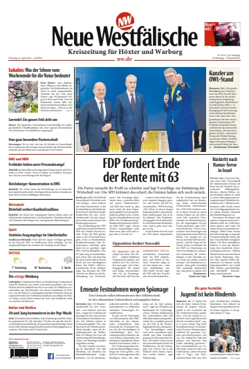 Neue Westfälische - Höxtersche Kreiszeitung - 23 Ebri 2024