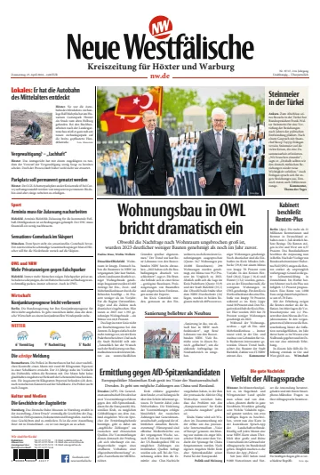 Neue Westfälische - Höxtersche Kreiszeitung - 25 4월 2024