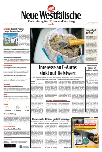 Neue Westfälische - Höxtersche Kreiszeitung - 30 四月 2024