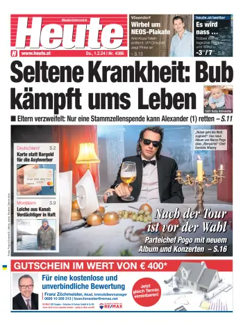 Heute - Niederösterreich Ausgabe - 1 Feb 2024