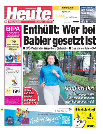 Heute - Niederösterreich Ausgabe - 19 4月 2024