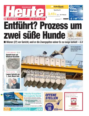 Heute - Niederösterreich Ausgabe - 22 4月 2024