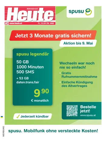 Heute - Niederösterreich Ausgabe - 3 May 2024